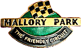 Mallory Park motorcycle race badge from Jean-Francois Helias