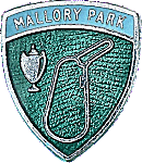 Mallory Park motorcycle race badge from Jean-Francois Helias