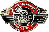 March of Dimes motorcycle run badge from Jean-Francois Helias