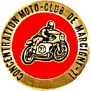 Marcigny motorcycle rally badge from Jean-Francois Helias