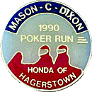 Mason C Dixon motorcycle run badge from Jean-Francois Helias