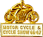 MC & Cycle motorcycle show badge from Ted Trett