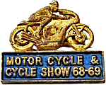 MC & Cycle motorcycle show badge from Jean-Francois Helias
