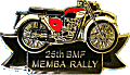 Memba motorcycle rally badge from Rachel Crossley