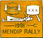 Norton Mendip motorcycle rally badge from Ted Trett