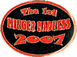 Minger Madness motorcycle rally badge from Hayley Easthope