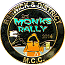 Monks motorcycle rally badge from Jean-Francois Helias