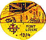 Mont Lozere motorcycle rally badge from Jean-Francois Helias
