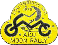 Moon motorcycle rally badge from Ted Trett