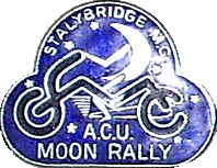 Moon motorcycle rally badge from Russ Shand