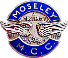 Moseley & DMCC motorcycle club badge from Jean-Francois Helias