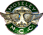 Moseley MCC motorcycle club badge from Jean-Francois Helias