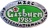 MZ Gisburn motorcycle rally badge from Jean-Francois Helias