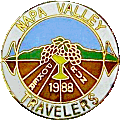 Napa Valley Travelers motorcycle run badge from Jean-Francois Helias