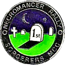 Necromancer motorcycle rally badge from Phil Drackley