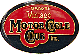 Newcastle VMCC (Oz) motorcycle club badge from Jean-Francois Helias