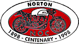 Norton OC motorcycle club badge from Jeff Laroche