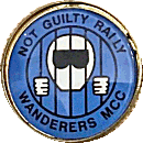 Not Guilty motorcycle rally badge from Jean-Francois Helias