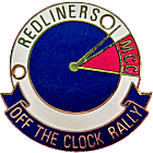 Off The Clock motorcycle rally badge from Jean-Francois Helias