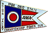 Ohio State Poker Run motorcycle run badge from Jean-Francois Helias