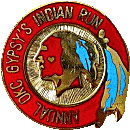 OKC Gypsys Indian motorcycle run badge from Jean-Francois Helias