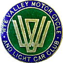 Old Wye Valley MC&LCC motorcycle club badge from Jean-Francois Helias