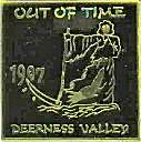 Out Of Time motorcycle rally badge from Ted Trett