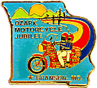 Ozark Jubilee motorcycle rally badge from Jean-Francois Helias