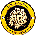 Oz GP motorcycle rally badge from Jean-Francois Helias