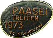 Paasei motorcycle rally badge from Rob and Marjan Karten