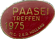 Paasei motorcycle rally badge from Rob and Marjan Karten