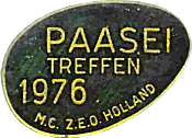 Paasei motorcycle rally badge from Ted Trett