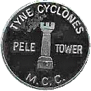 Pele Tower motorcycle rally badge from Ted Trett
