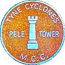Pele Tower motorcycle rally badge from Ted Trett