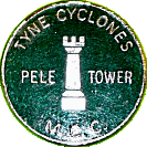 Pele Tower motorcycle rally badge from Jean-Francois Helias