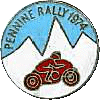 Pennine motorcycle rally badge from Ted Trett