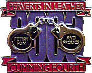 Perverts In Leather motorcycle rally badge