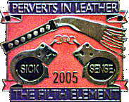 Perverts In Leather motorcycle rally badge