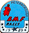 Peterborough motorcycle rally badge from Rachel Crossley