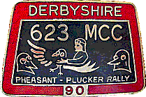 Pheasant Plucker motorcycle rally badge