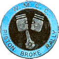 Piston Broke motorcycle rally badge from Ted Trett