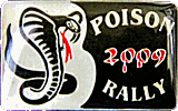 Poison motorcycle rally badge from Jean-Francois Helias
