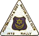 Portsmouth motorcycle rally badge from Dave Honneyman