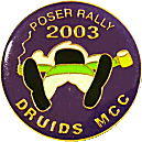 Poser motorcycle rally badge from Jean-Francois Helias