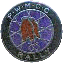 Potters Wheel motorcycle rally badge from Les Hobbs
