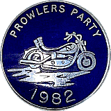 Prowlers Party motorcycle rally badge from Jean-Francois Helias