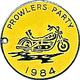 Prowlers Party motorcycle rally badge from Jean-Francois Helias