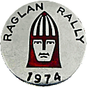 Raglan motorcycle rally badge from Les Hobbs