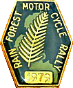 Rain Forest motorcycle rally badge