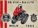 FIM Rallye motorcycle rally badge from Jean-Francois Helias